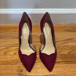 Elegant Burgundy Women's Heels